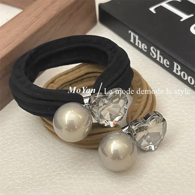 Korean Style Rhinestone Hair Band with High Elastic Strap — feature 19