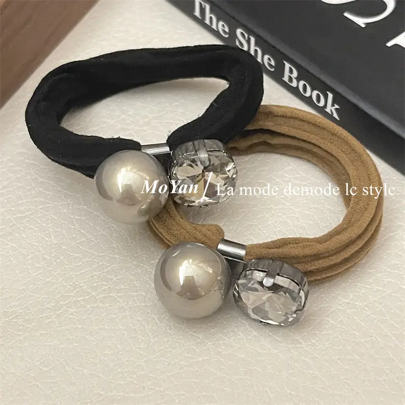 Korean Style Rhinestone Hair Band with High Elastic Strap — feature 4