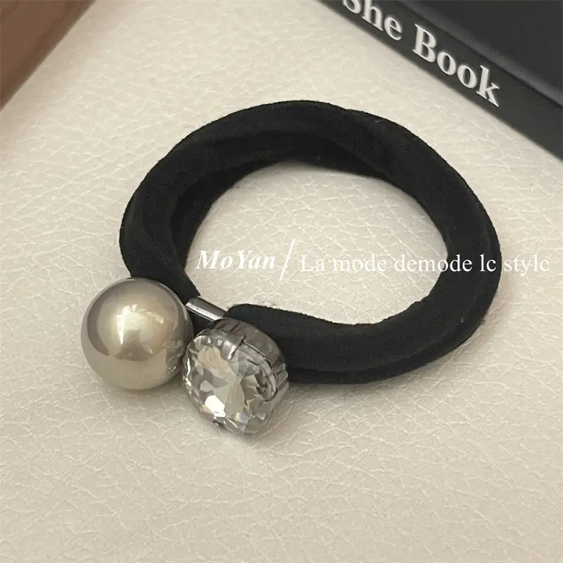 Korean Style Rhinestone Hair Band with High Elastic Strap — feature 6