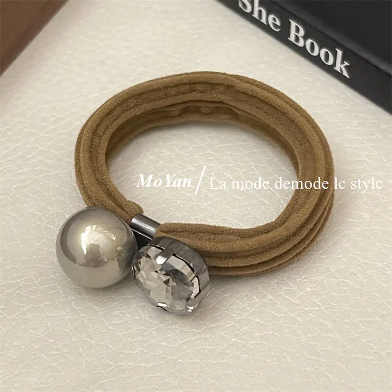 Korean Style Rhinestone Hair Band with High Elastic Strap — feature 7