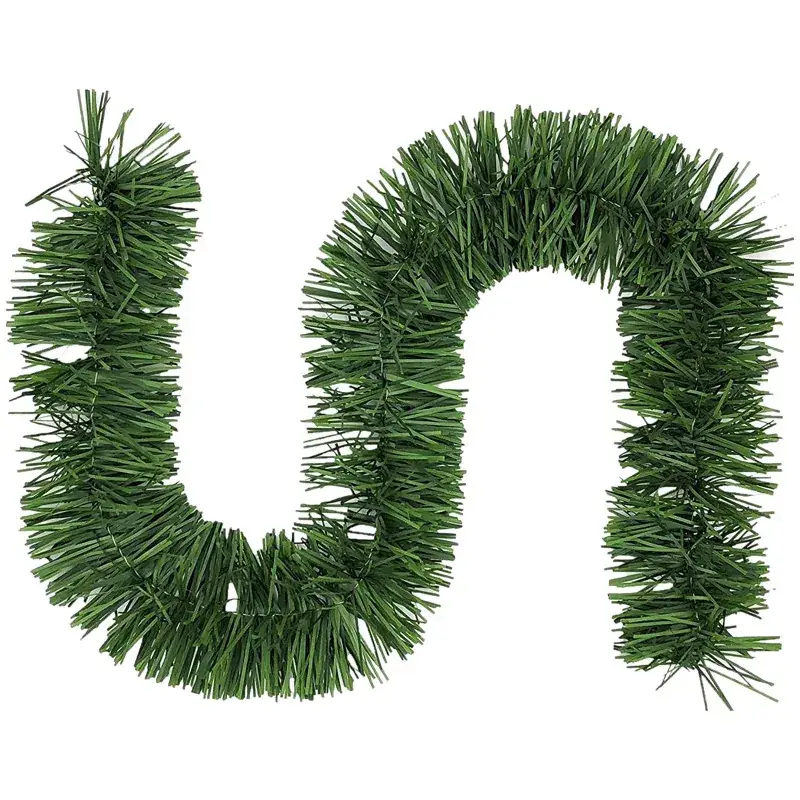 Faux Christmas Grass Strip 50 Ft Green Rattan Wedding Party Decoration - Image 19