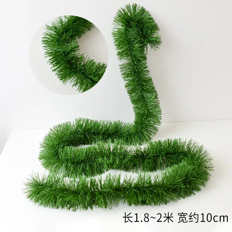 Faux Christmas Grass Strip 50 Ft Green Rattan Wedding Party Decoration — feature 11