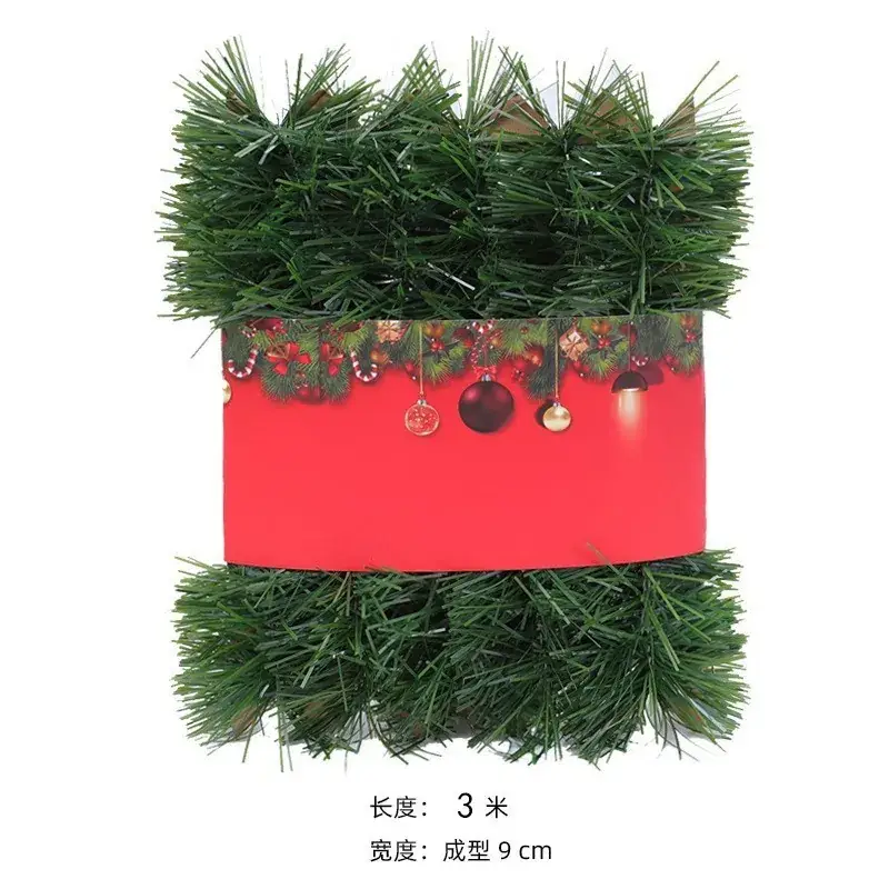 Faux Christmas Grass Strip 50 Ft Green Rattan Wedding Party Decoration — feature 5