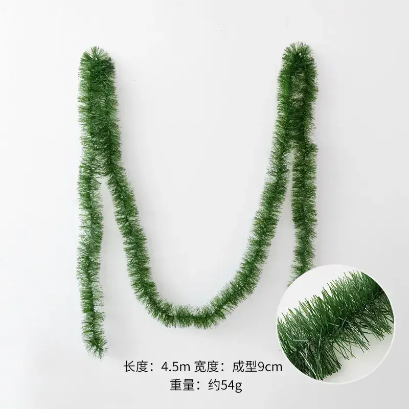 Faux Christmas Grass Strip 50 Ft Green Rattan Wedding Party Decoration - Image 3