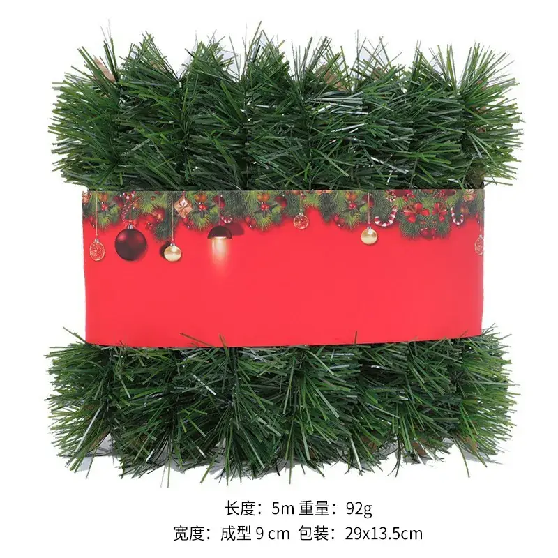 Faux Christmas Grass Strip 50 Ft Green Rattan Wedding Party Decoration - Image 4
