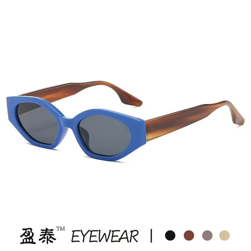 Brown Brown Cat Eye Sunglasses European American - Image 15