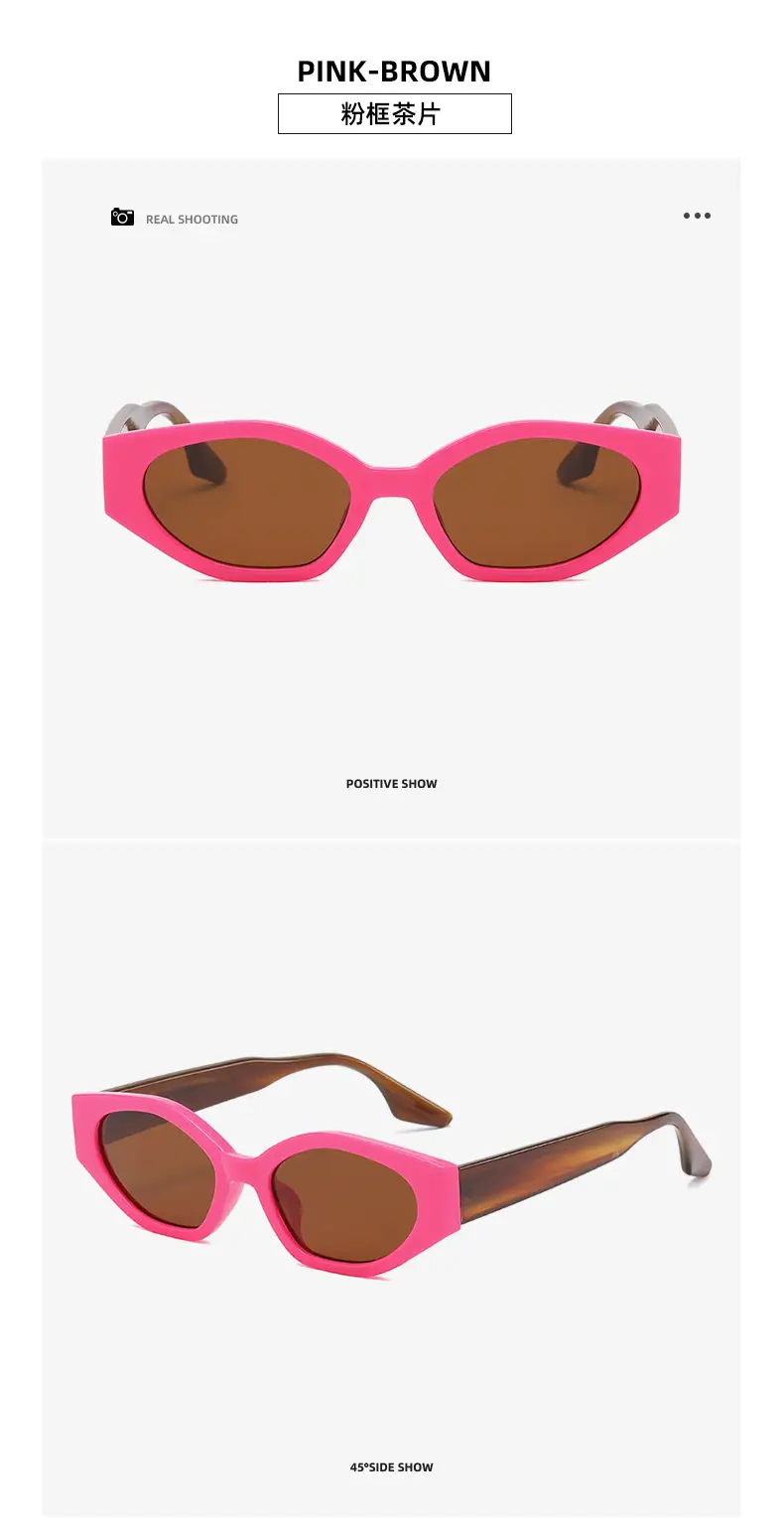 Brown Brown Cat Eye Sunglasses European American — feature 22