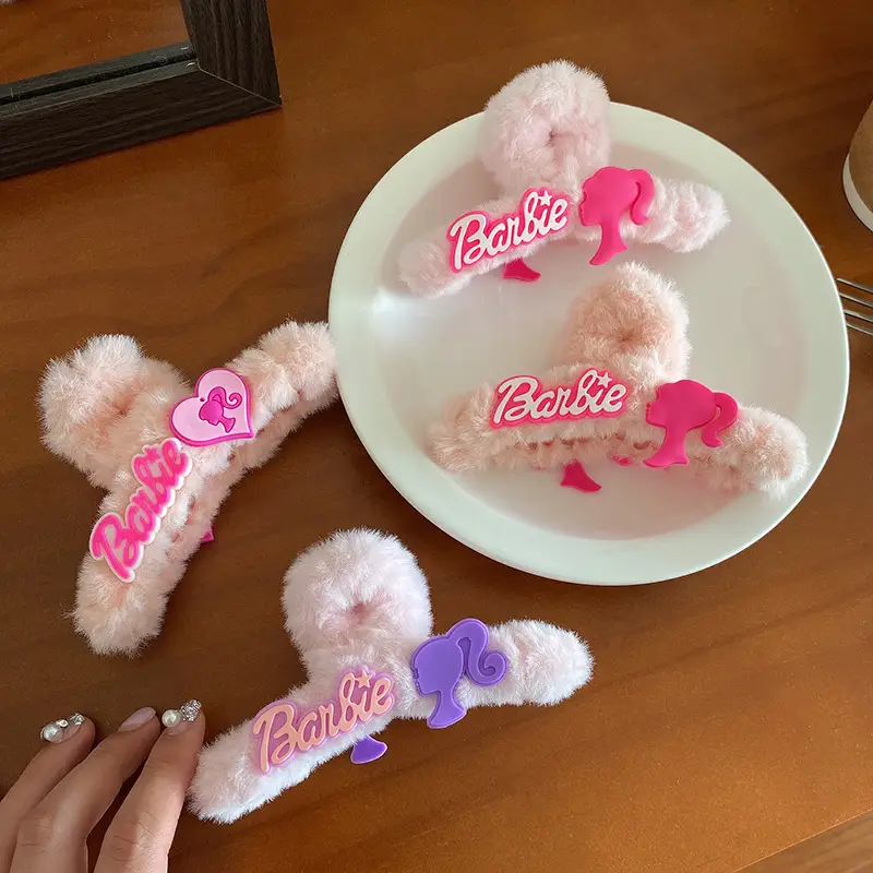 Barbie Pink Hairpin with Shark Clip for Girls - Image 8