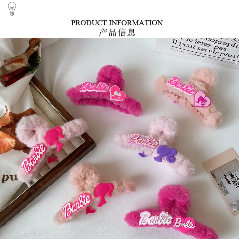 Barbie Pink Hairpin with Shark Clip for Girls — feature 29