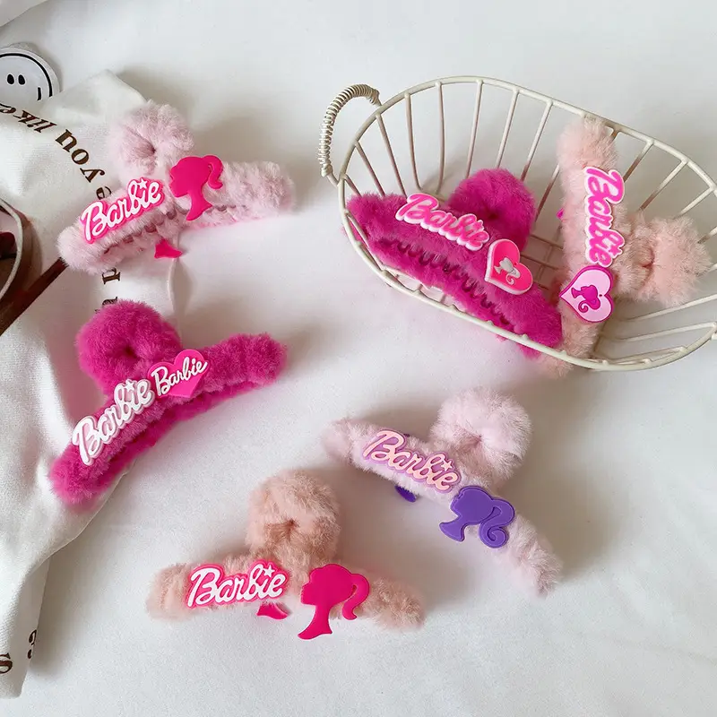 Barbie Pink Hairpin with Shark Clip for Girls — feature 30