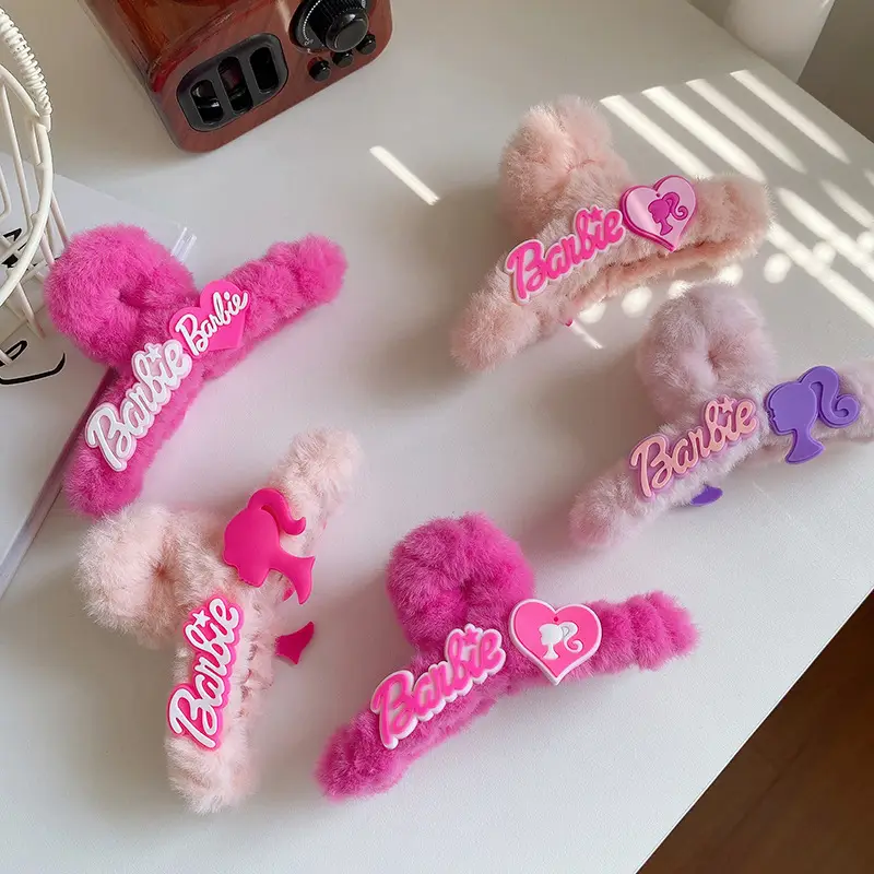Barbie Pink Hairpin with Shark Clip for Girls — feature 31