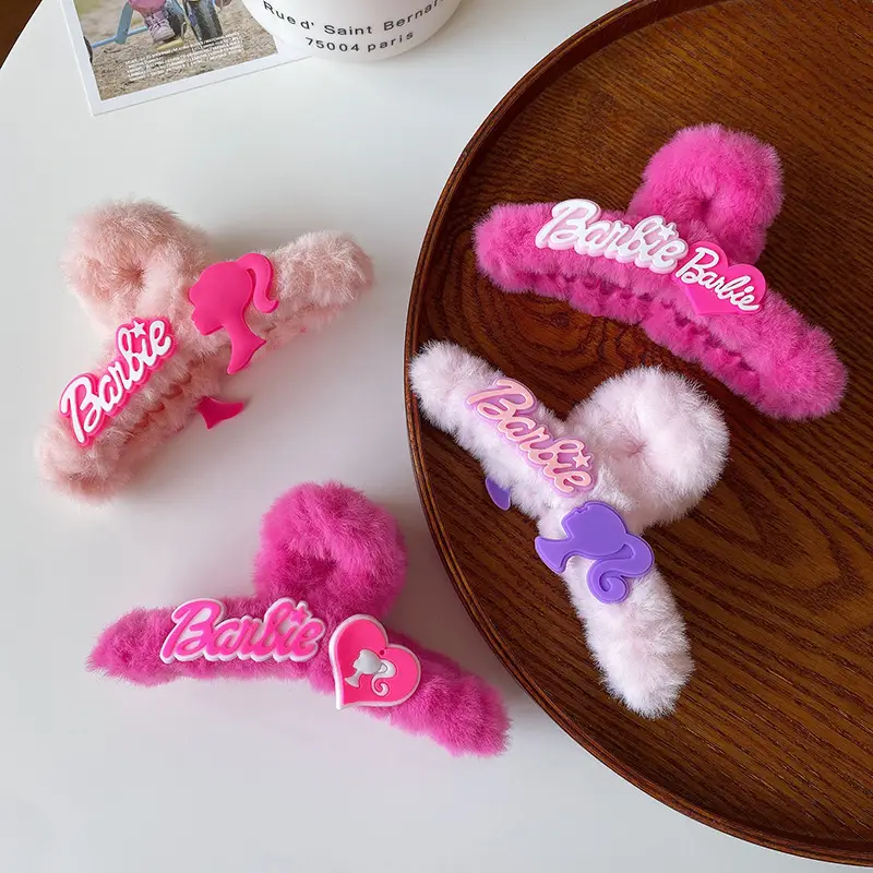 Barbie Pink Hairpin with Shark Clip for Girls — feature 32