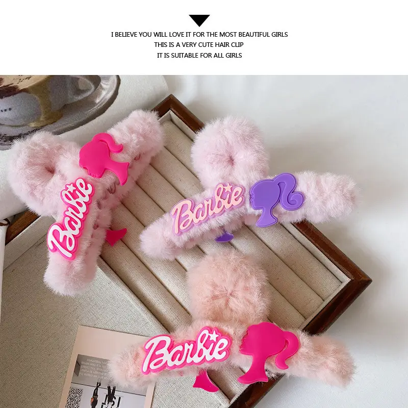 Barbie Pink Hairpin with Shark Clip for Girls — feature 36