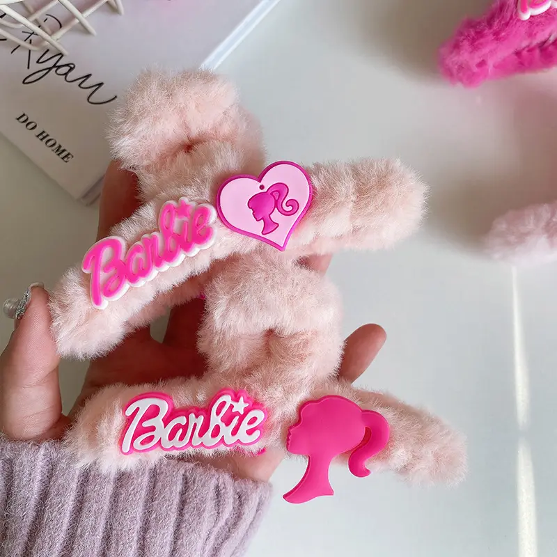 Barbie Pink Hairpin with Shark Clip for Girls — feature 38