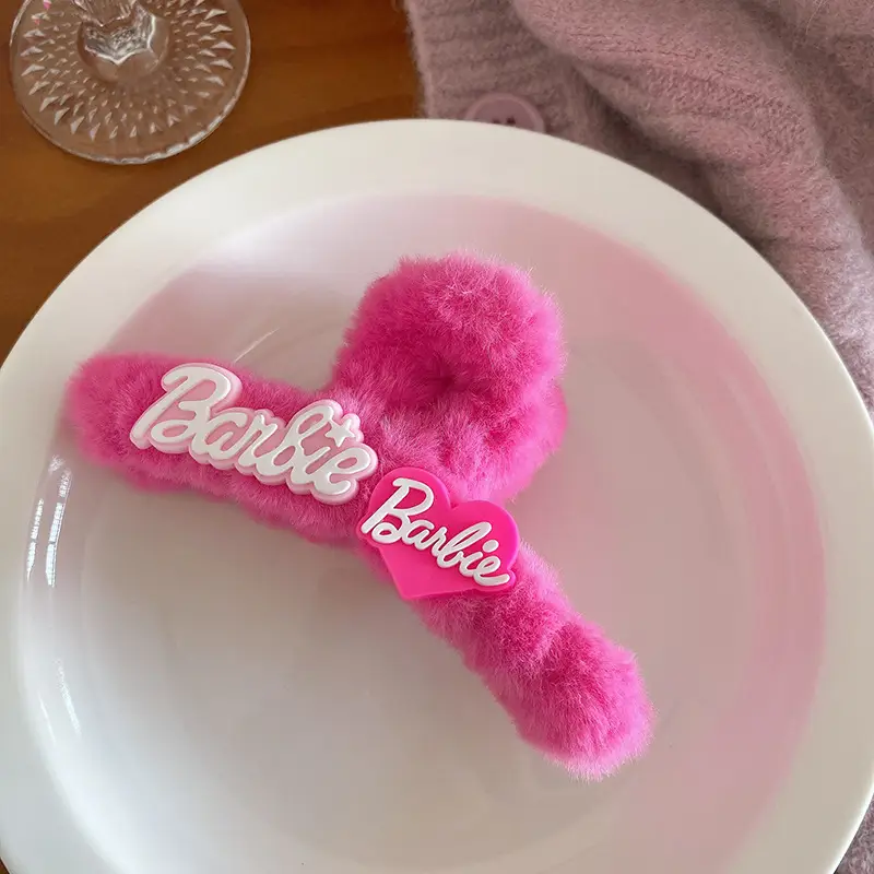 Barbie Pink Hairpin with Shark Clip for Girls - Image 3