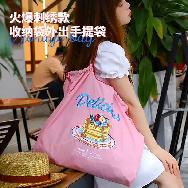 Single Embroidery Shoulder Bag with Floral Design - Image 22