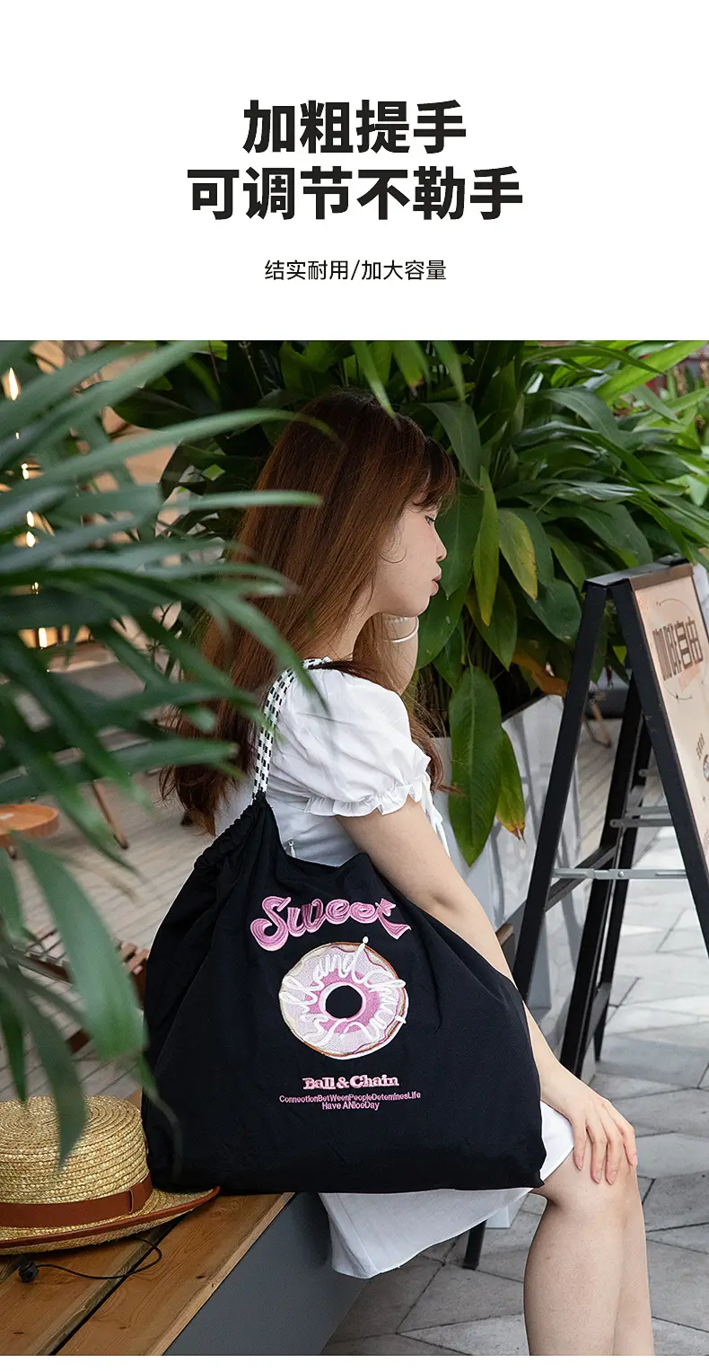 Single Embroidery Shoulder Bag with Floral Design — feature 11