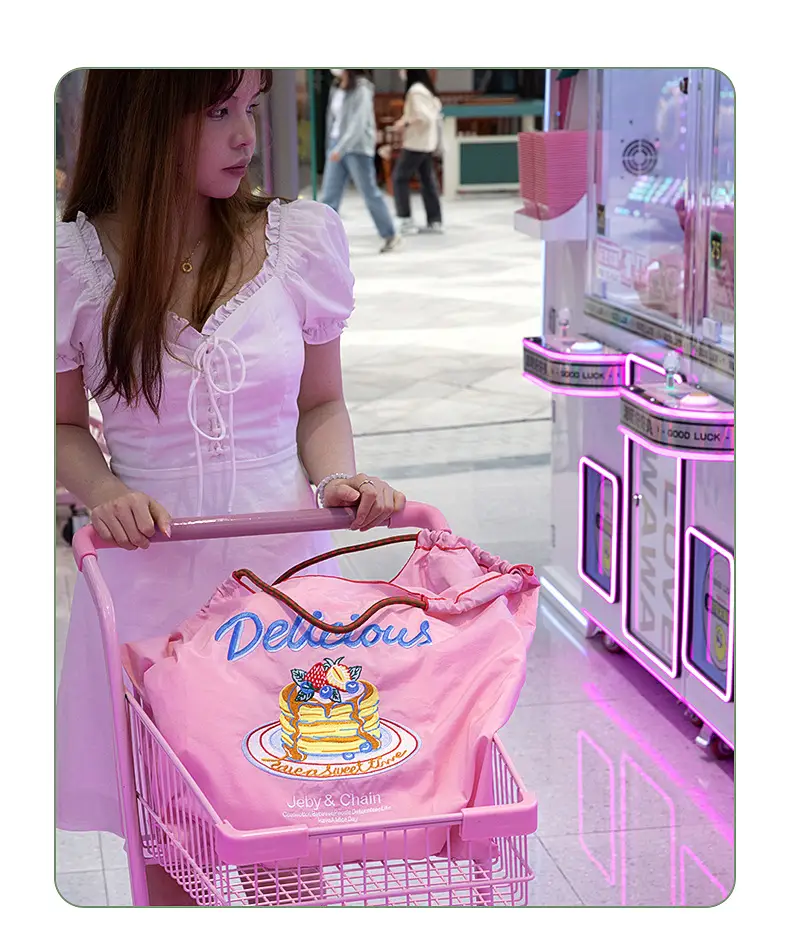Single Embroidery Shoulder Bag with Floral Design — feature 14