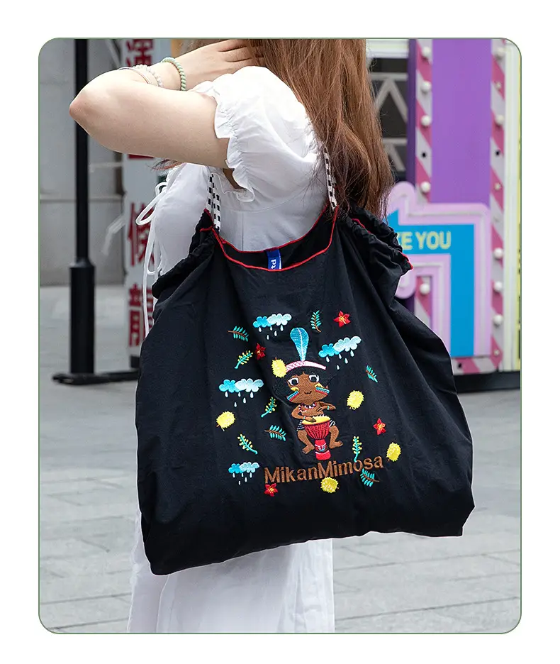 Single Embroidery Shoulder Bag with Floral Design — feature 15
