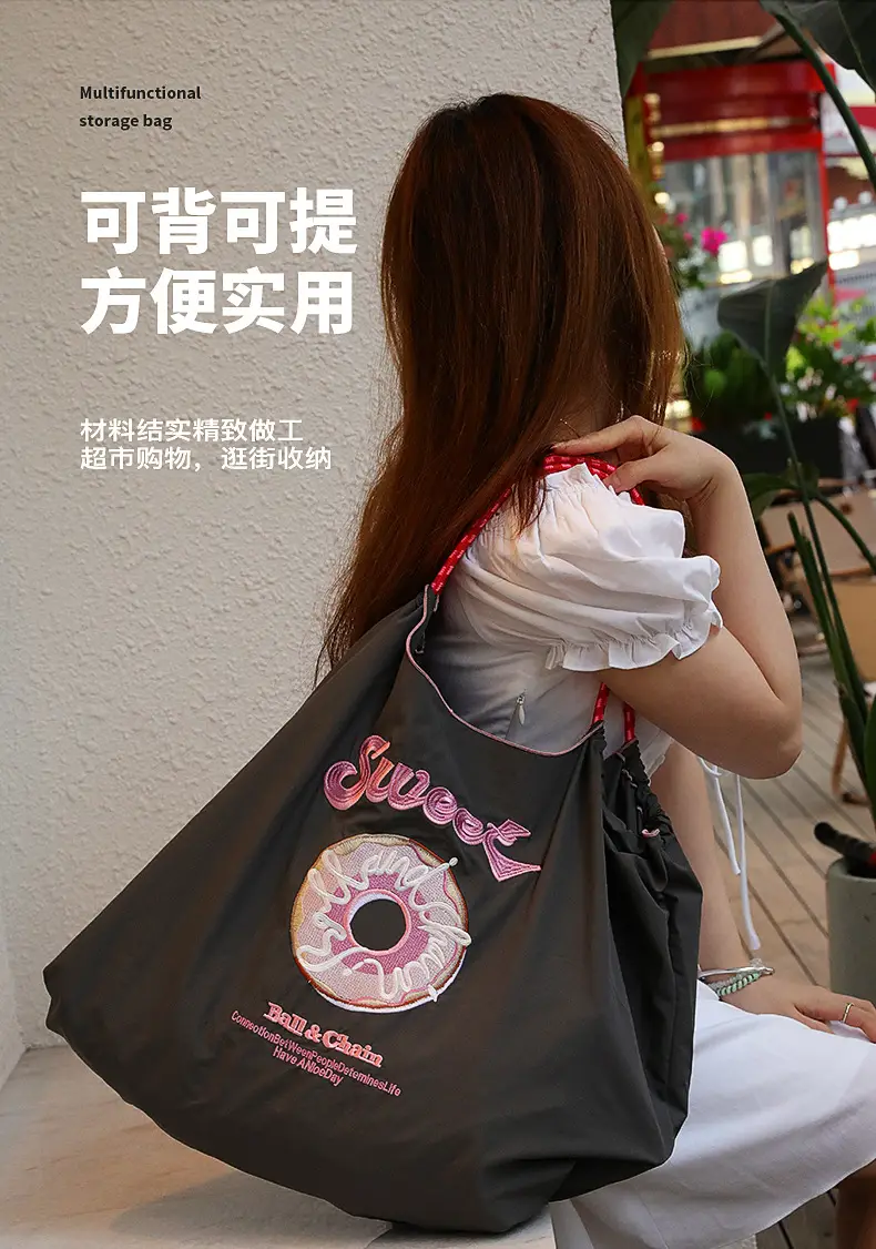 Single Embroidery Shoulder Bag with Floral Design — feature 6