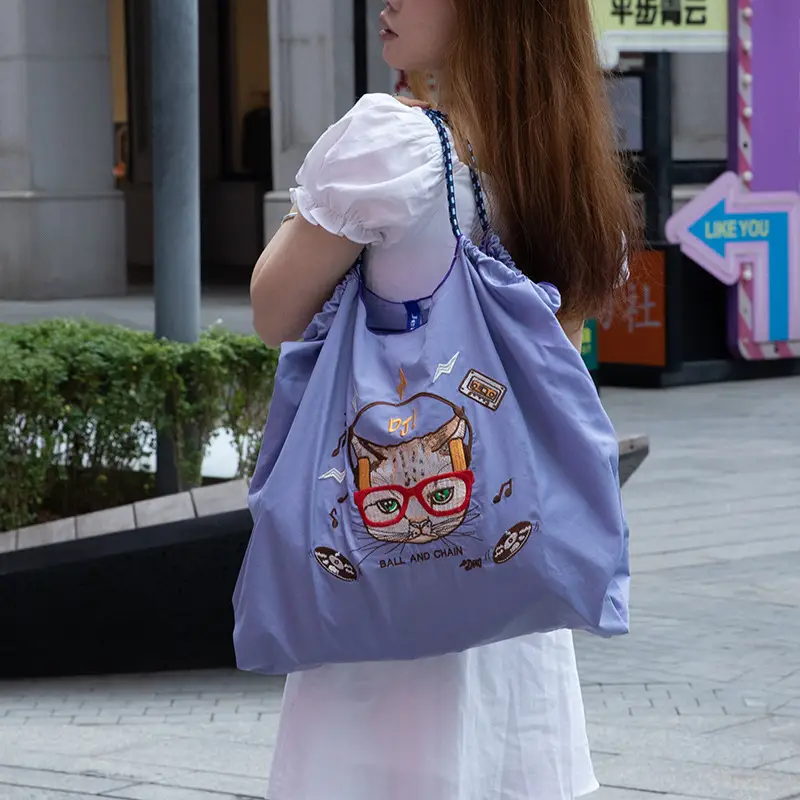 Single Embroidery Shoulder Bag with Floral Design - Image 10
