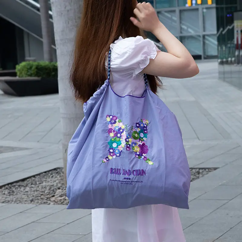 Single Embroidery Shoulder Bag with Floral Design - Image 11