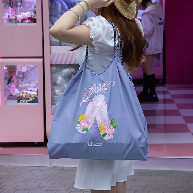 Single Embroidery Shoulder Bag with Floral Design - Image 13