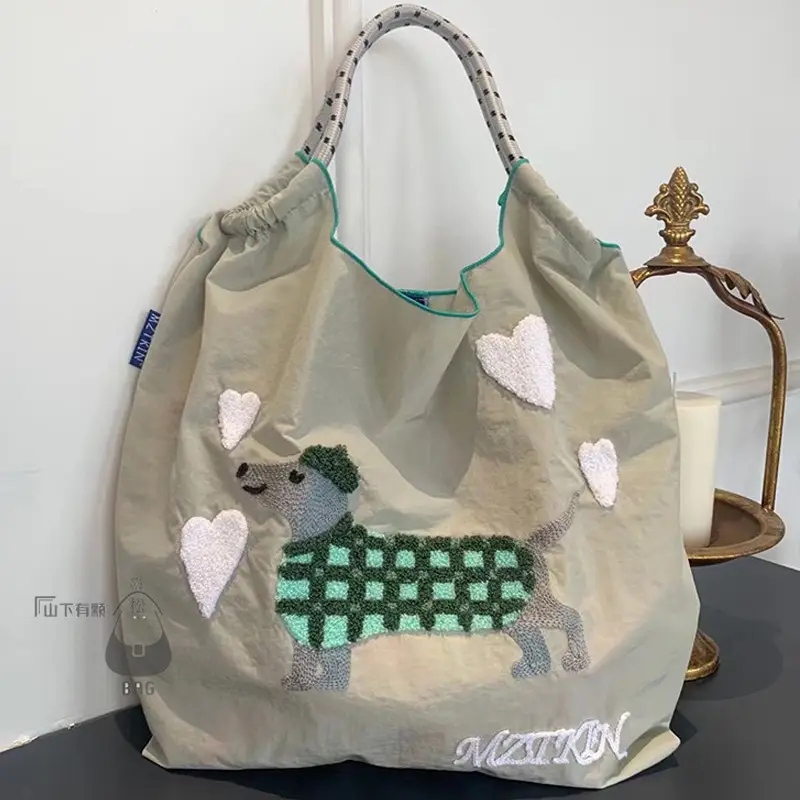 Single Embroidery Shoulder Bag with Floral Design - Image 20