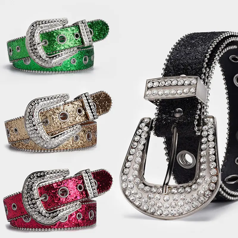Cross-border Rhinestone Buckle Belts for Women - Image 5