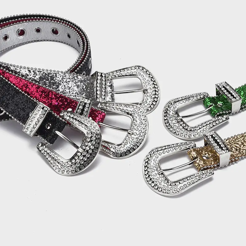 Cross-border Rhinestone Buckle Belts for Women - Image 6