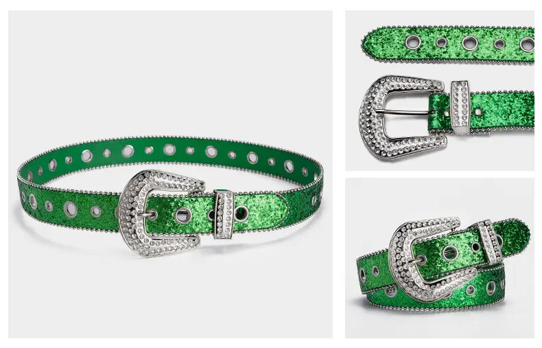 Cross-border Rhinestone Buckle Belts for Women β feature 10