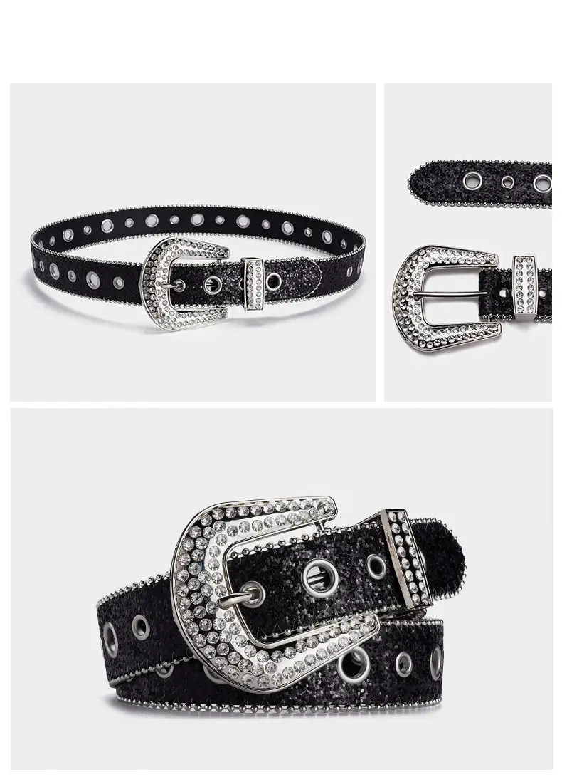 Cross-border Rhinestone Buckle Belts for Women β feature 2