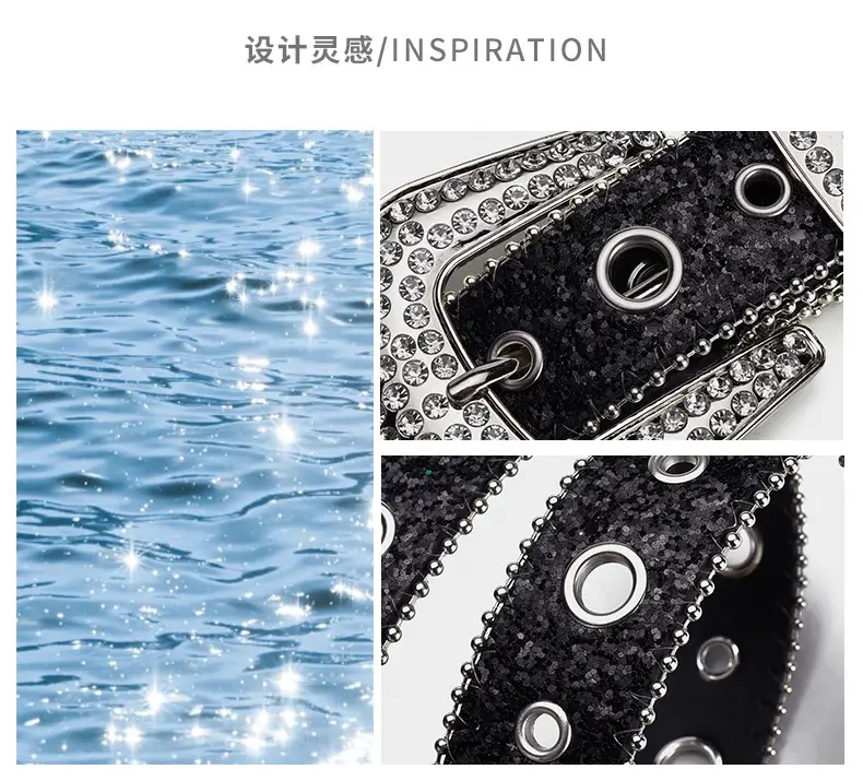 Cross-border Rhinestone Buckle Belts for Women β feature 3