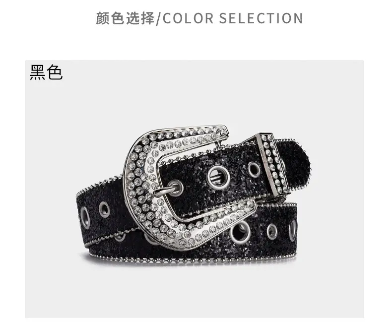 Cross-border Rhinestone Buckle Belts for Women β feature 6