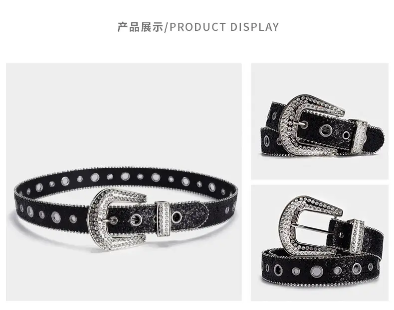 Cross-border Rhinestone Buckle Belts for Women β feature 8