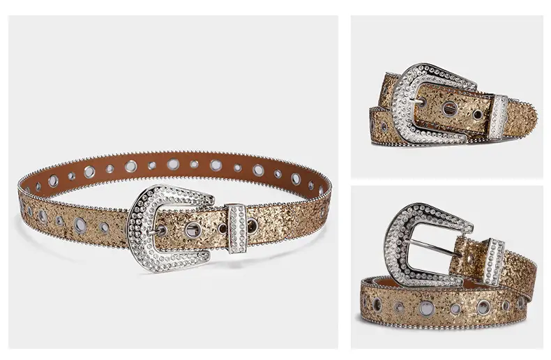 Cross-border Rhinestone Buckle Belts for Women β feature 9