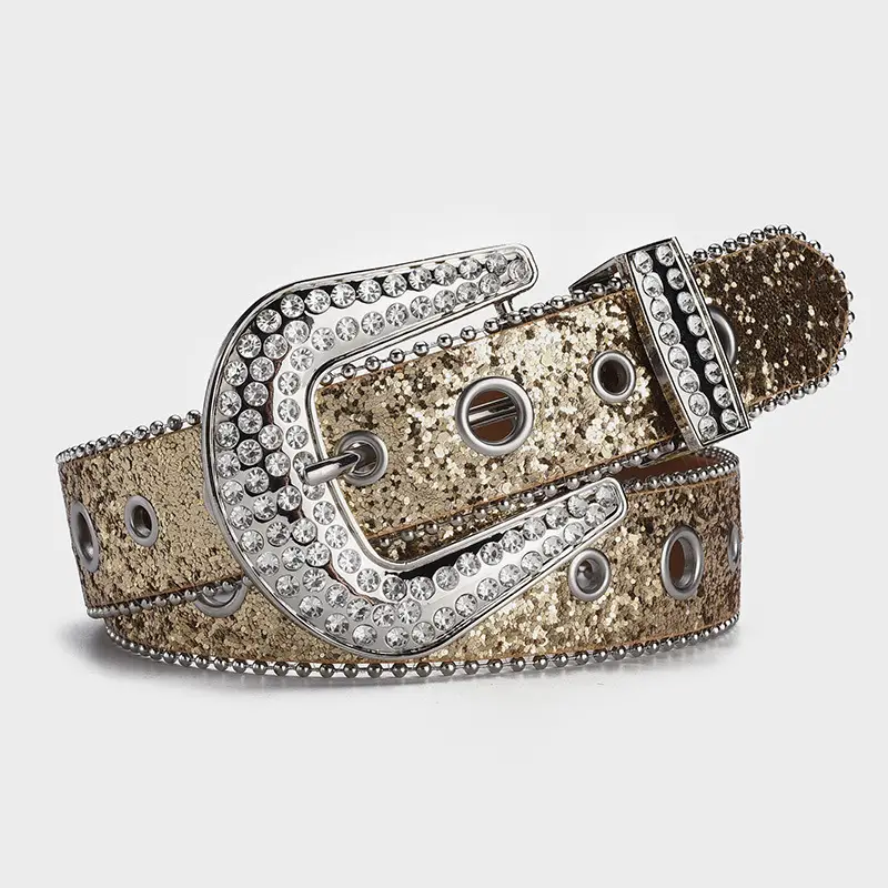 Cross-border Rhinestone Buckle Belts for Women - Image 2