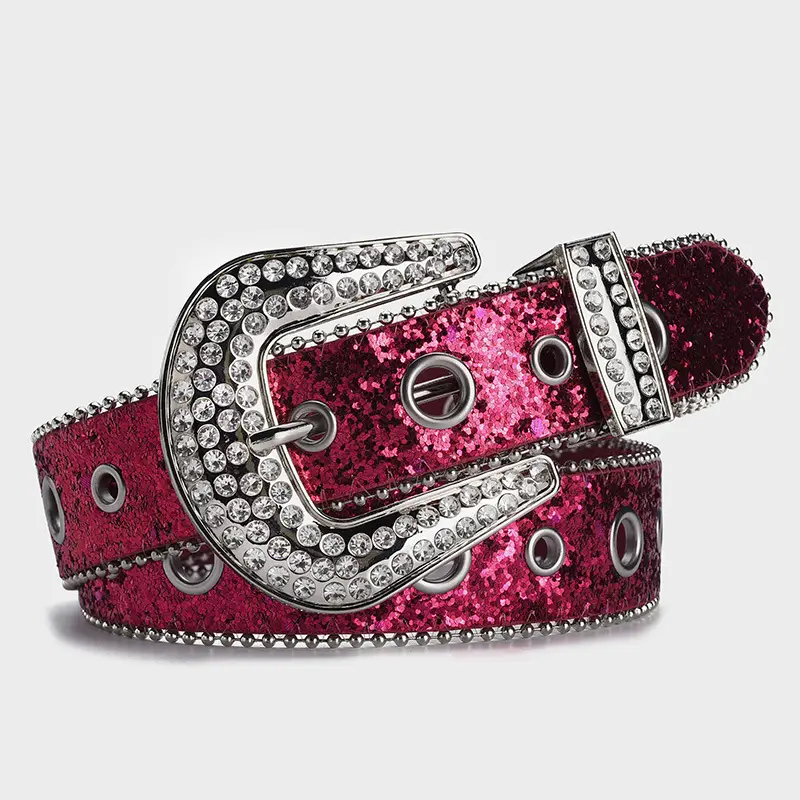 Cross-border Rhinestone Buckle Belts for Women - Image 3