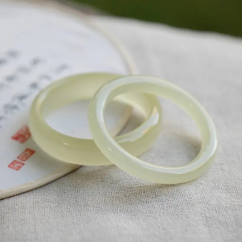 Young Light Green Jade Bracelet for Women