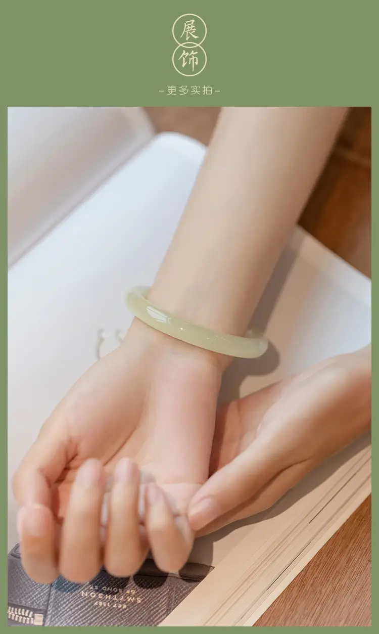 Young Light Green Jade Bracelet for Women — feature 10