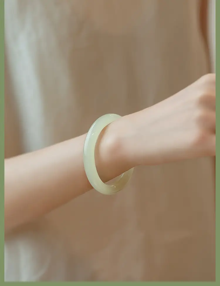 Young Light Green Jade Bracelet for Women — feature 6