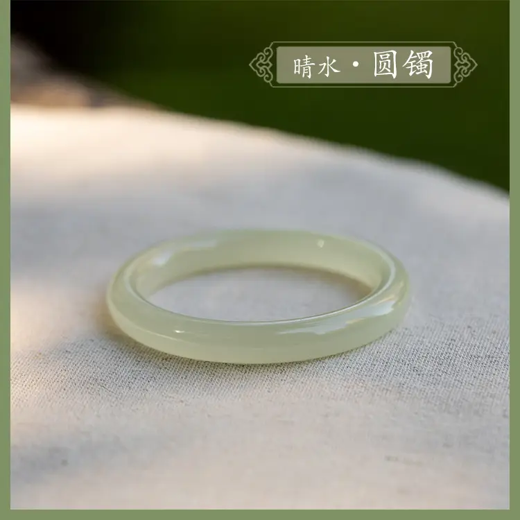 Young Light Green Jade Bracelet for Women — feature 8
