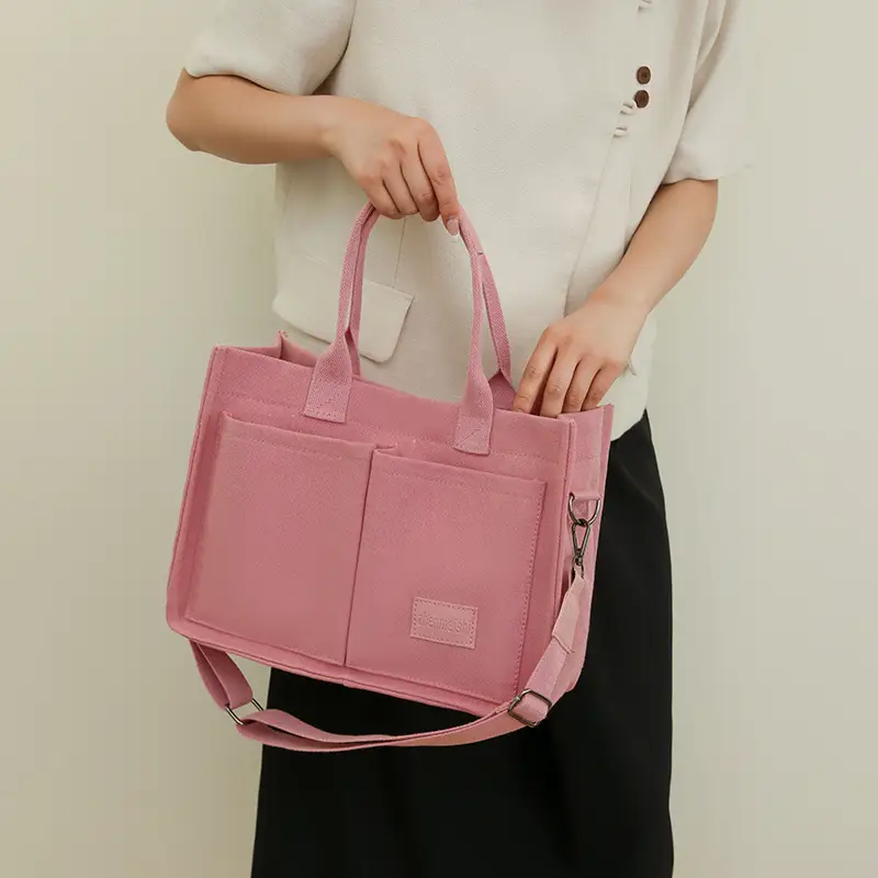 Women's Beige Crossbody Bag Multi Pocket Large - Image 9