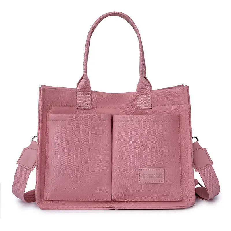 Women's Beige Crossbody Bag Multi Pocket Large - Image 4
