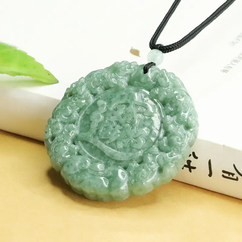 Aiyu Jade Pixiu Pendant for Wealth & Prosperity Necklace - Image 3
