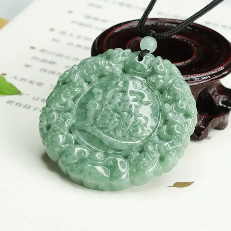Aiyu Jade Pixiu Pendant for Wealth & Prosperity Necklace - Image 5