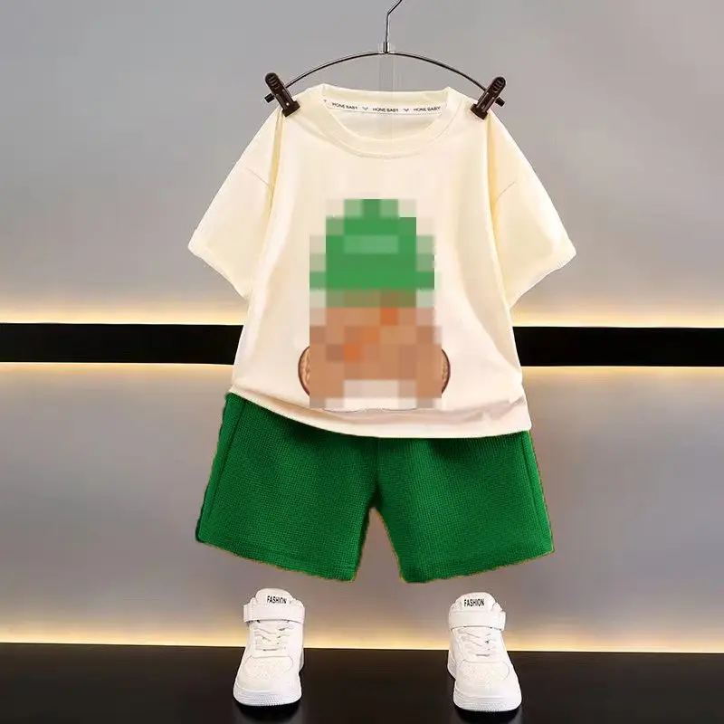 New Arrival: Blue Plaid Short Sleeve Jacket for Boys Girls