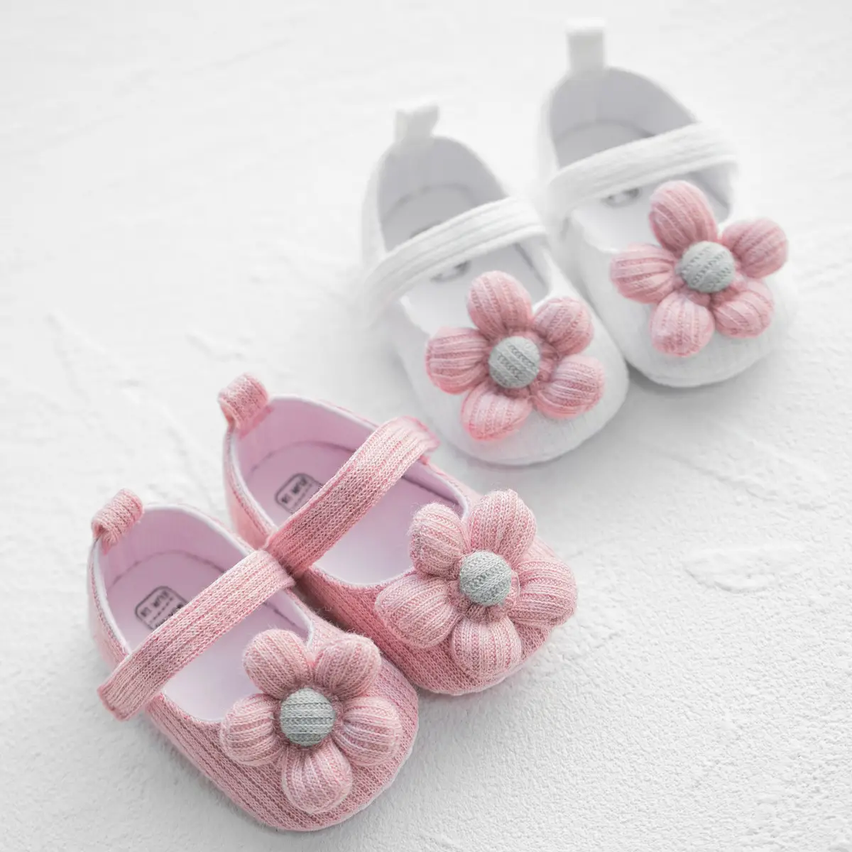 Pink Flower Baby Shoes for Toddler Spring Autumn