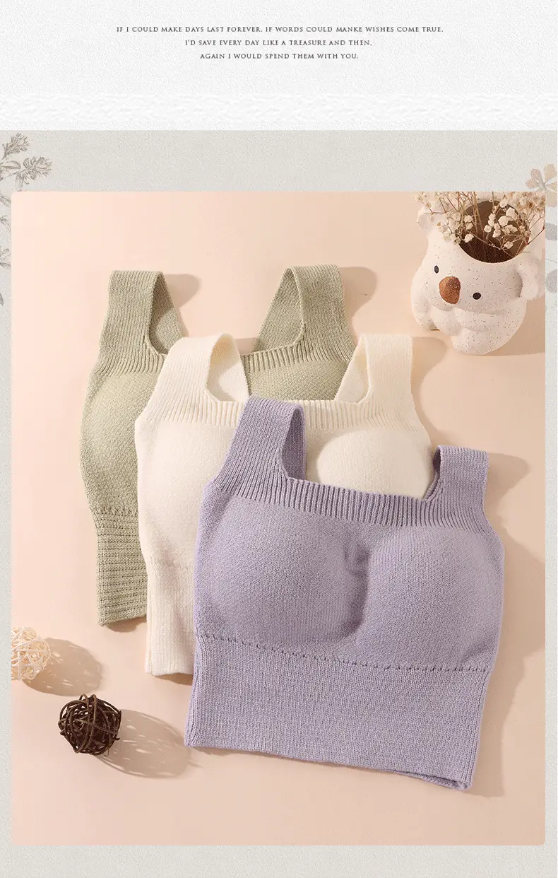 Women's Wool Fleece Thermal Vest with Chest Pad — feature 20
