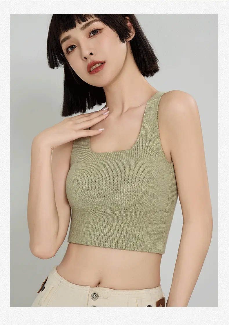 Women's Wool Fleece Thermal Vest with Chest Pad — feature 21